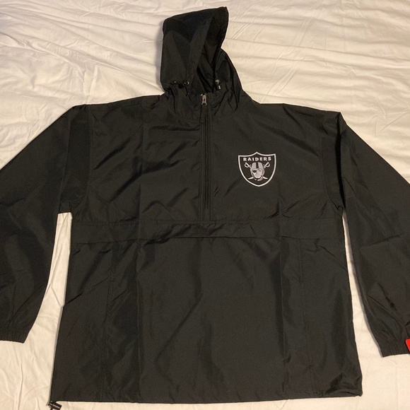 RAIDERS SECURITY JACKET LARGE LAS VEGAS ANGELES OAKLAND GAMEDAY EMPLOYEE UNIFORM - Picture 2 of 15